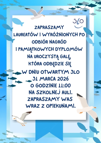 Zaproszenie na galę rozdania nagród 2026