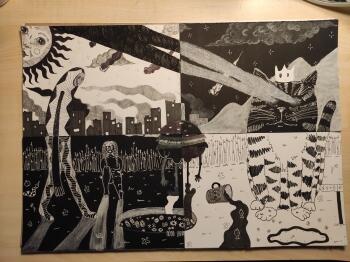 Morel Martyna - białe na czarnym , czarne na białym