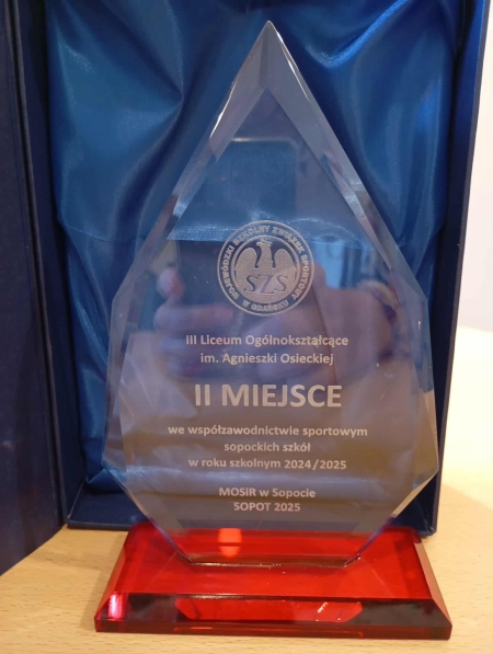 2. Miejsce naszych  szkolnych sportowców.